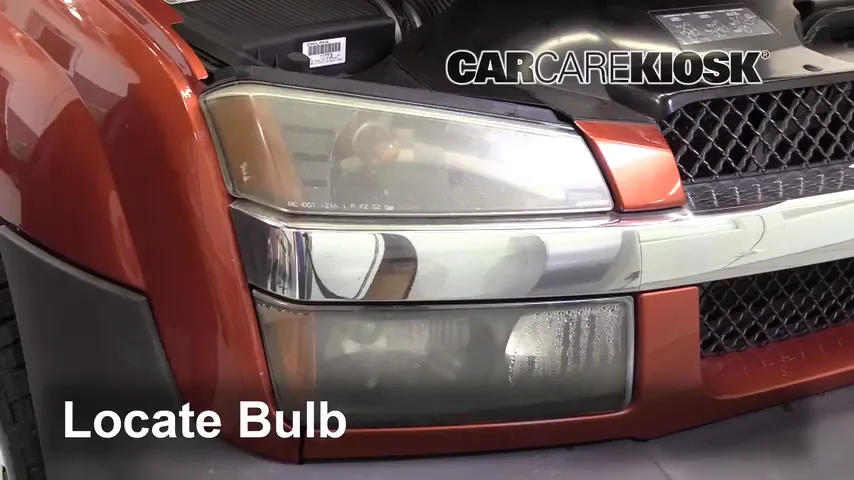 2003 Chevrolet Avalanche 1500 5.3L V8 Lights Headlight (replace bulb)